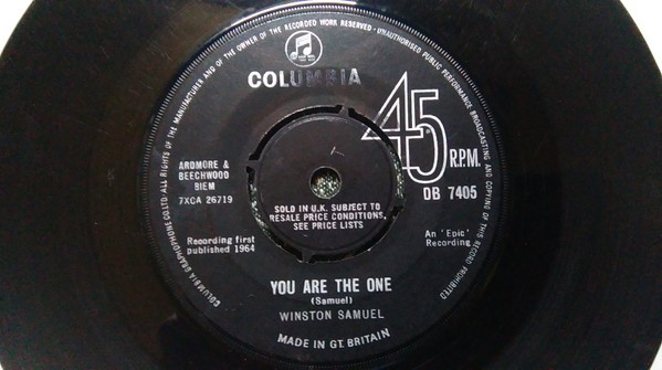 Winston Samuels – You Are The One (2022) Vinyl Album 7″